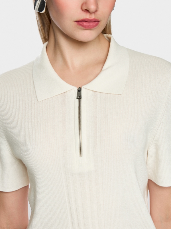 ‘Rethink Together’ knitted polo shirt