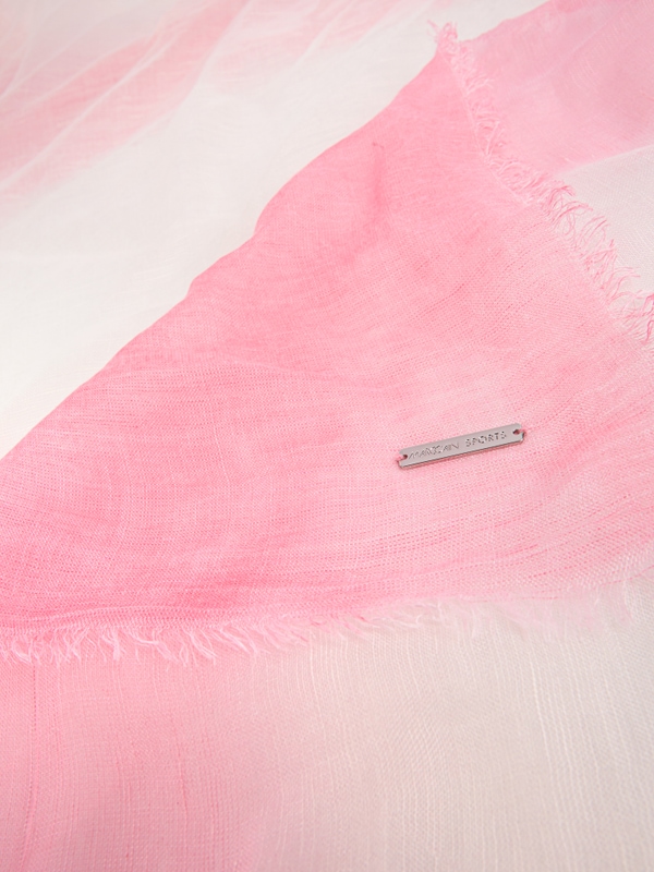 Square scarf with silk content