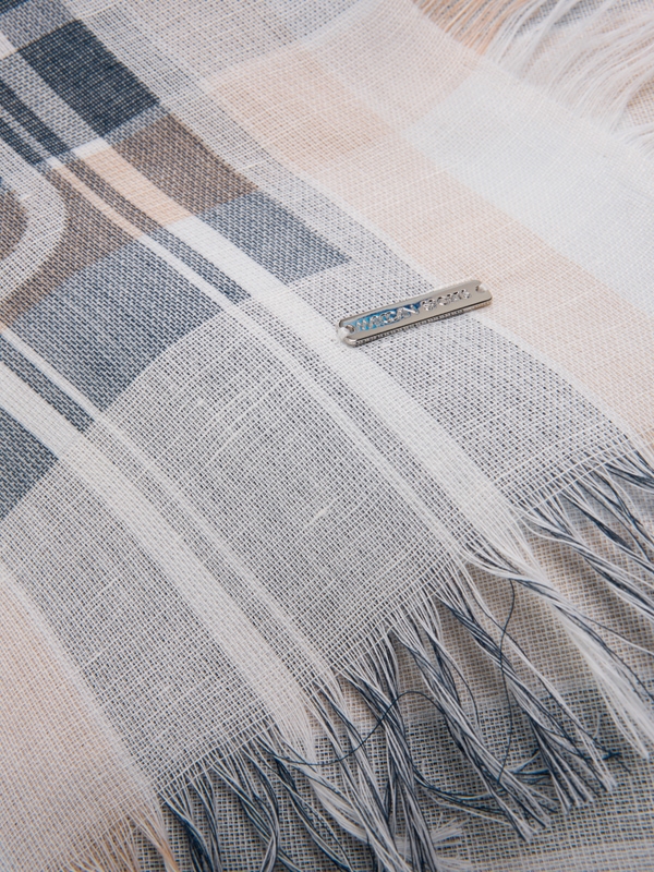 Cotton and linen blend scarf