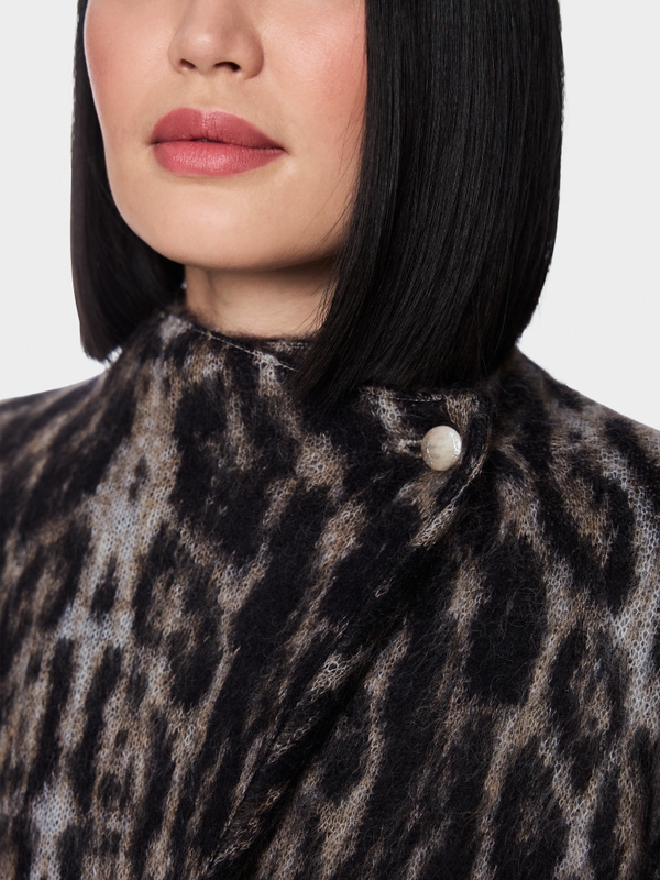 ‘Knitted in Germany’ ozelot coat
