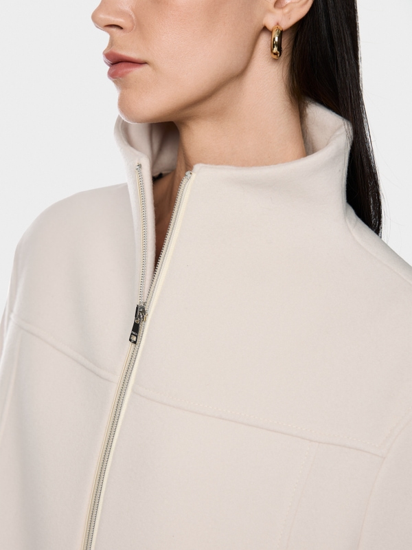 Jacket in new wool with cashmere