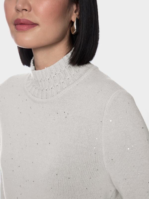 ‘Knitted in Germany’ sequin jumper