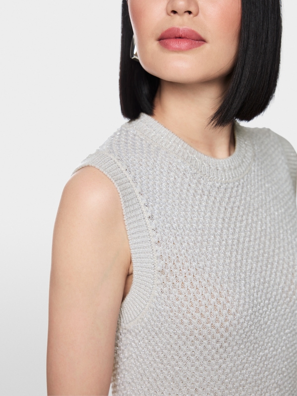 ‘Knitted in Germany’ pearl knit top