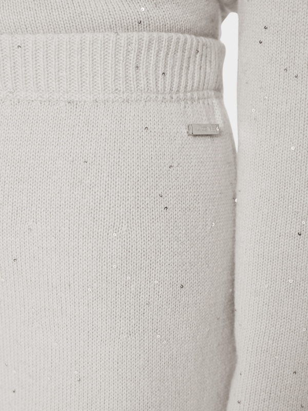 ‘Knitted in Germany’ sequin skirt