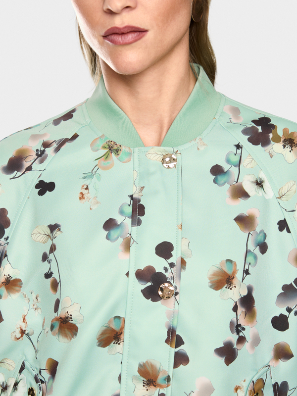 Blouson jacket with floral print