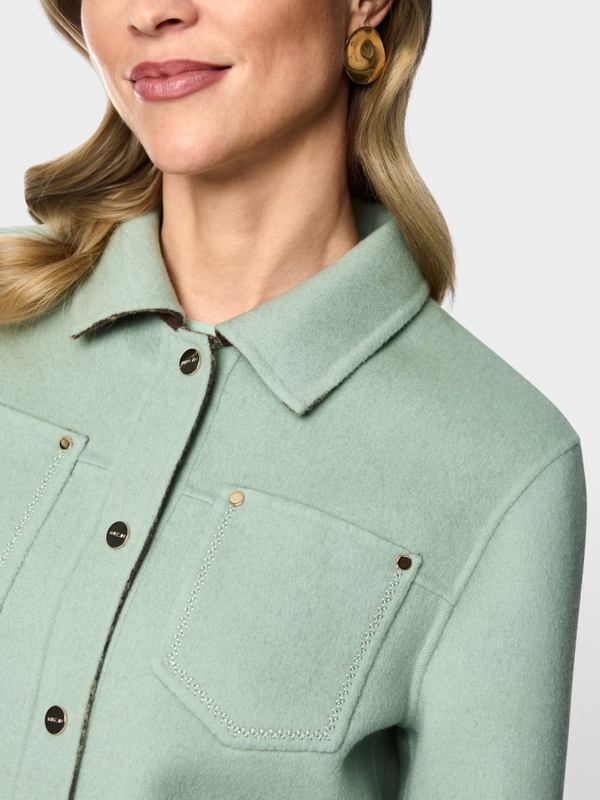 Luxurious reversible wool jacket