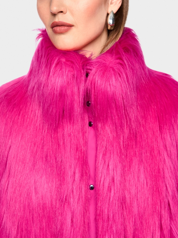 Veste tendance moelleuse en polaire