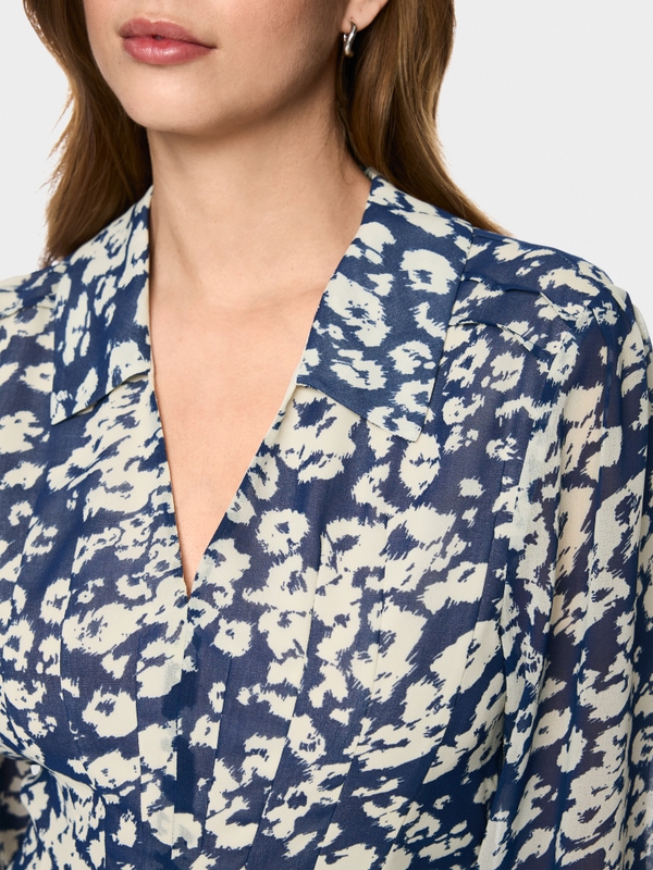 Robe mi-longue imprimée