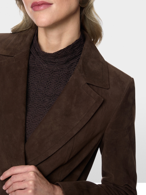 Suede blazer