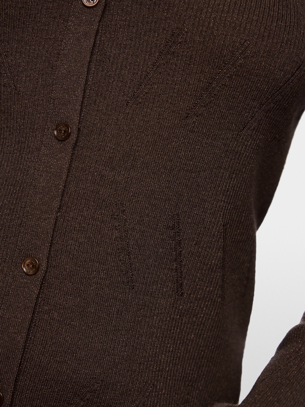 Cardigan with lurex sheen