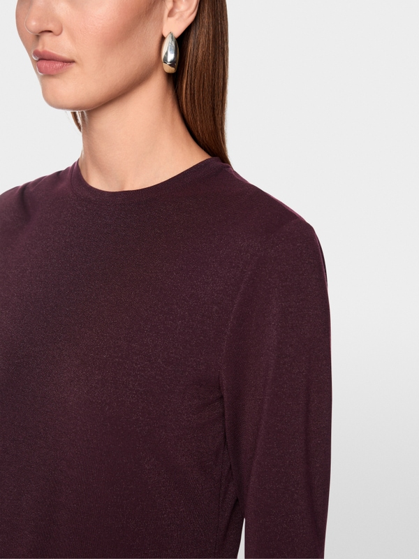 Fitted shirt with lurex