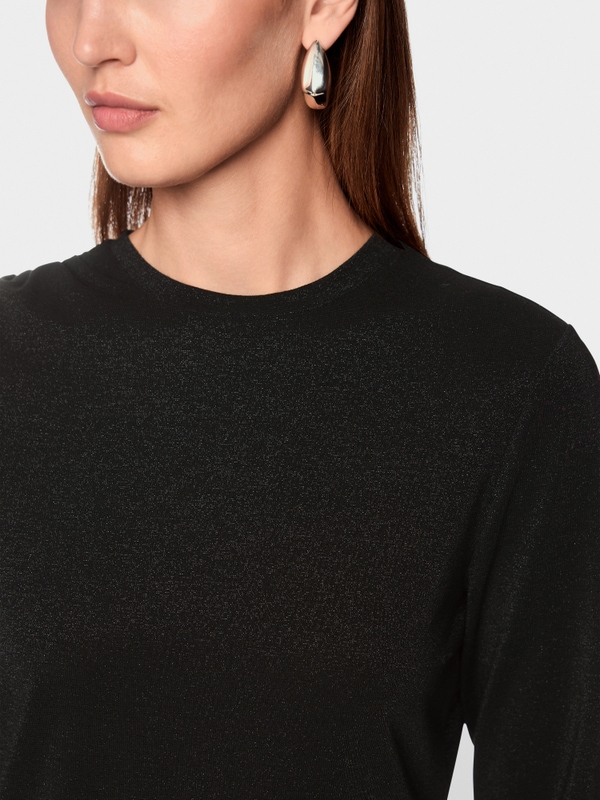 Fitted shirt with lurex