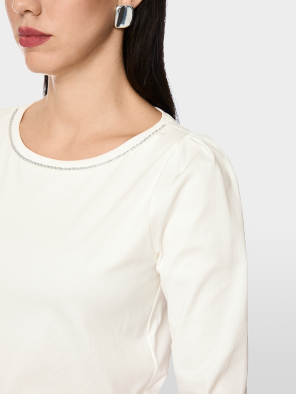 T-shirt avec détail chaîne