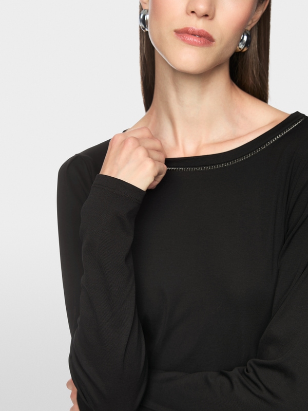 T-shirt avec détail chaîne