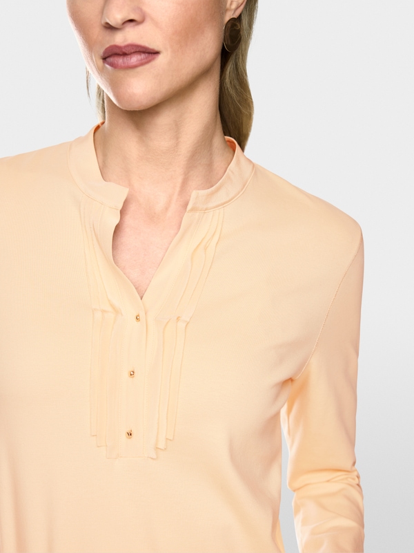 T-shirt à manches longues avec détails en soie