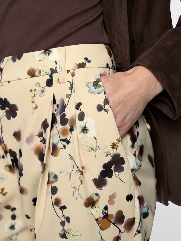 Faqus floral print trousers