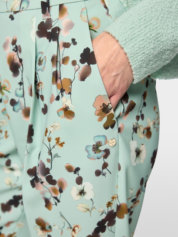 Faqus floral print trousers