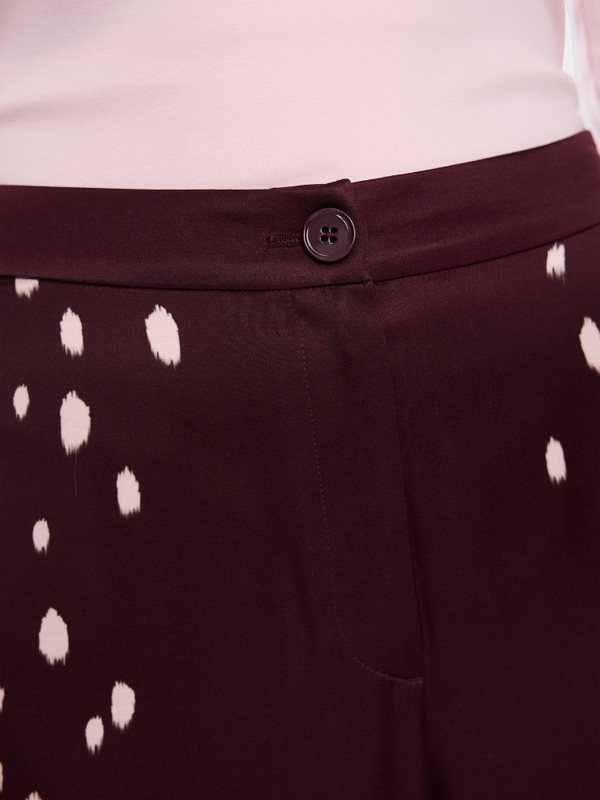 WARRI flowing trousers with polka dots