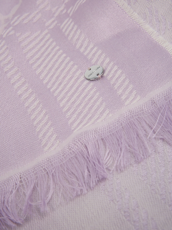 Scarf in a blend of silk and new wool