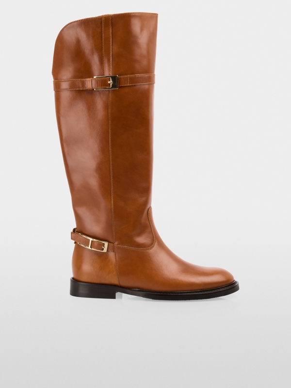 Leather riding boots