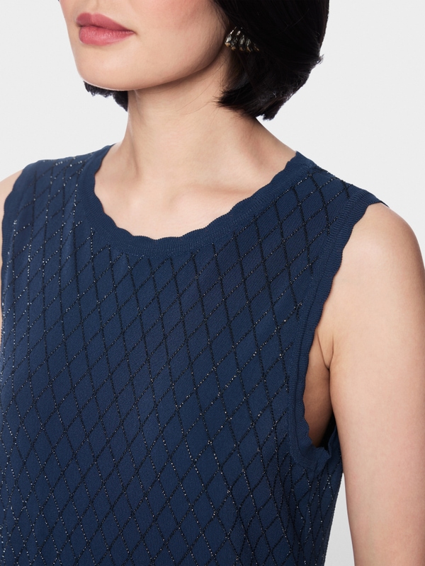 ‘Knitted in Germany’ dress with lurex