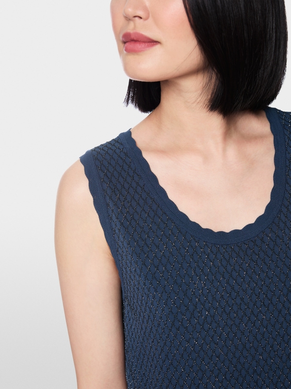 ‘Knitted in Germany’ top with lurex