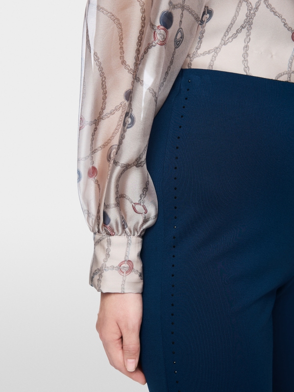 FUYU pull-on trousers with embellishment