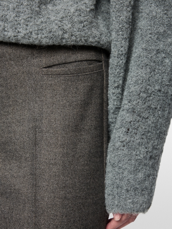 FENDOU feminine fit fabric trousers