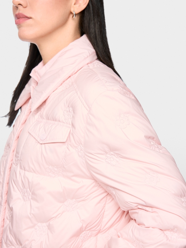 Quilted coat with light down lining