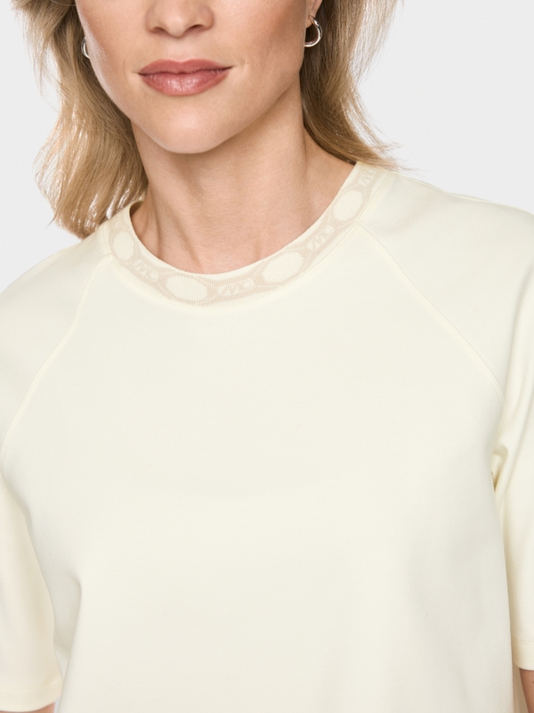 Oversized cotton-blend shirt