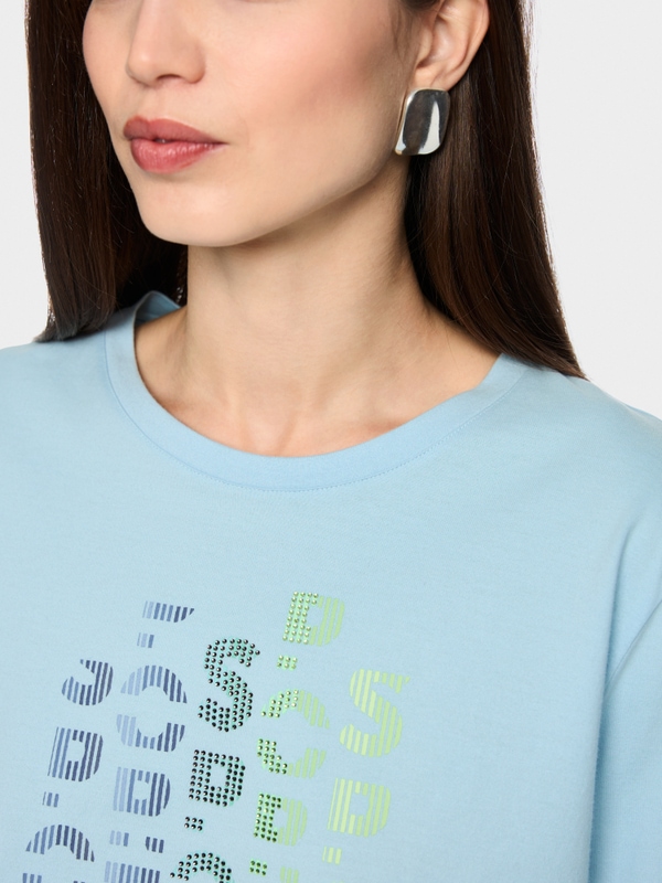 Cotton shirt with print