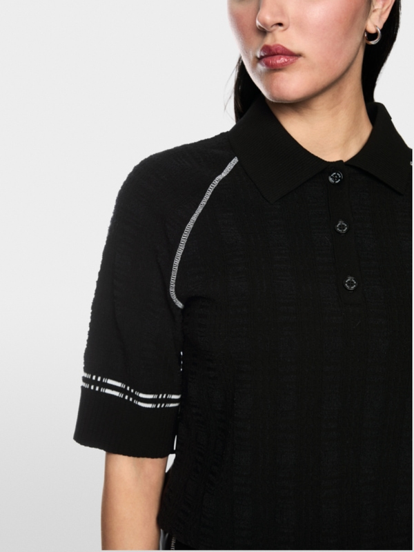 ‘Knitted in Germany’ polo shirt
