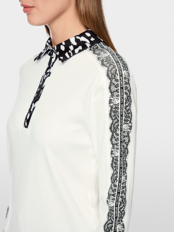 Long-sleeved polo shirt