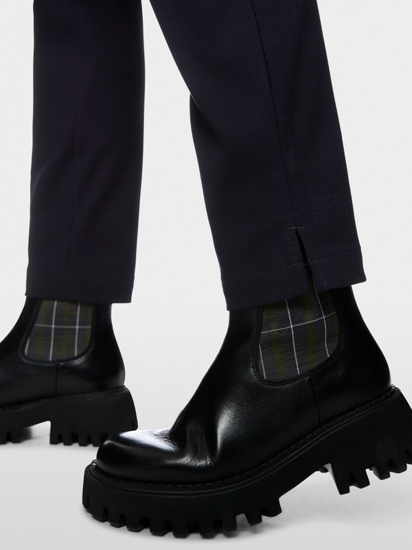 SILEA slim fit fabric trousers