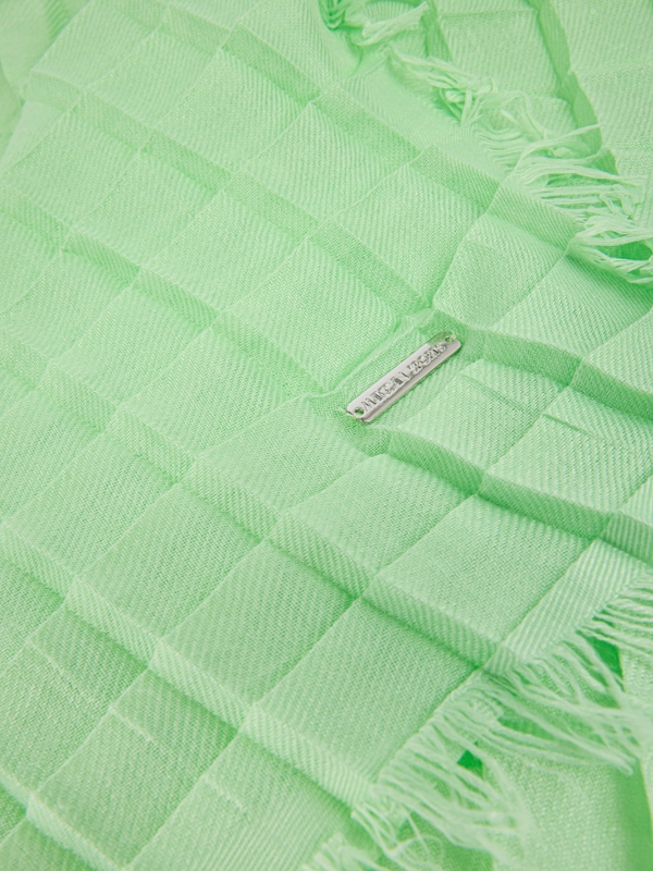 Scarf with waffle texture