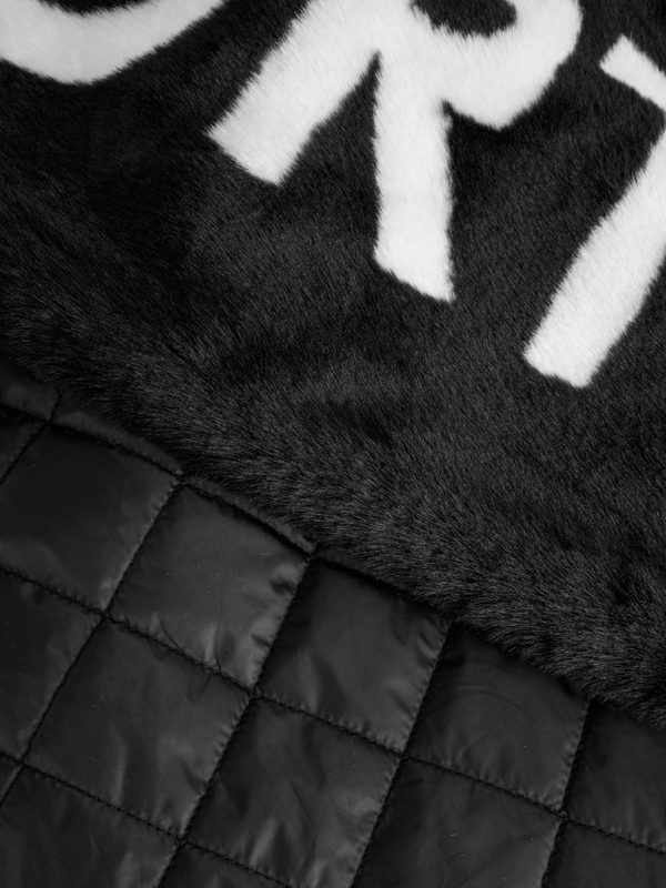 Oversized faux fur scarf