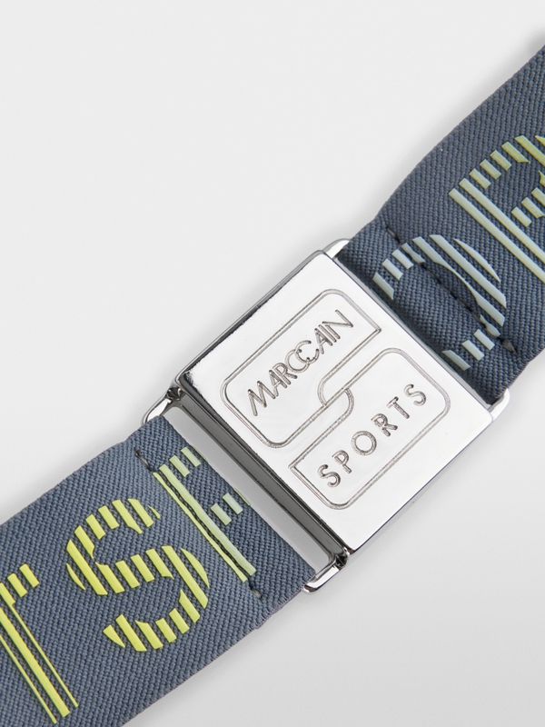 Waist belt with logo strap