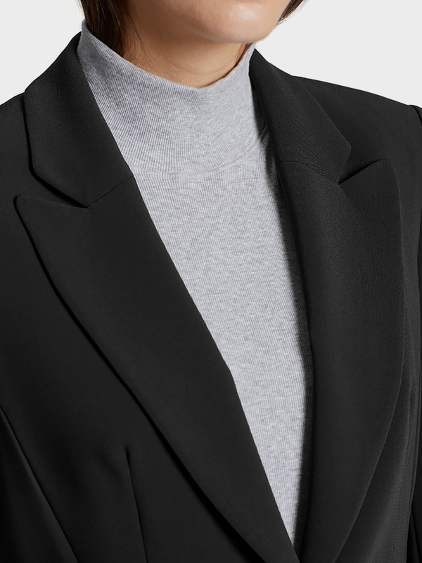 Feiner Blazer aus Crêpe