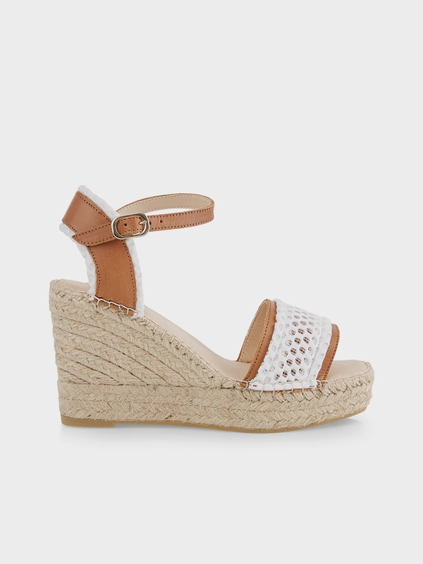 Espadrille wedge sandals | marc-cain.com/en