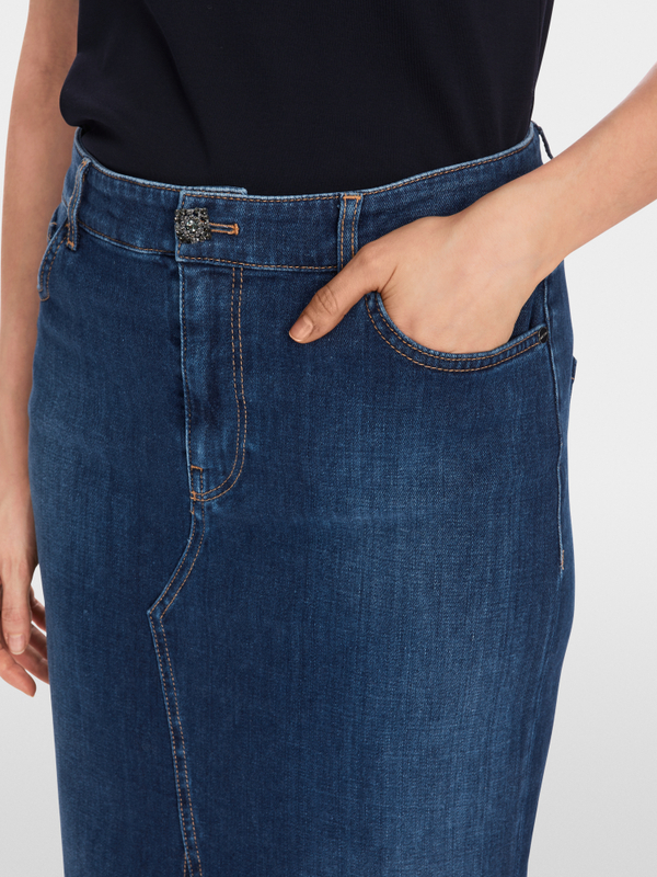 Jupe longue en denim "Rethink Together"
