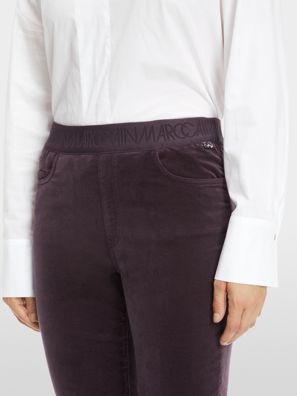 SIENA pull-on velvet trousers