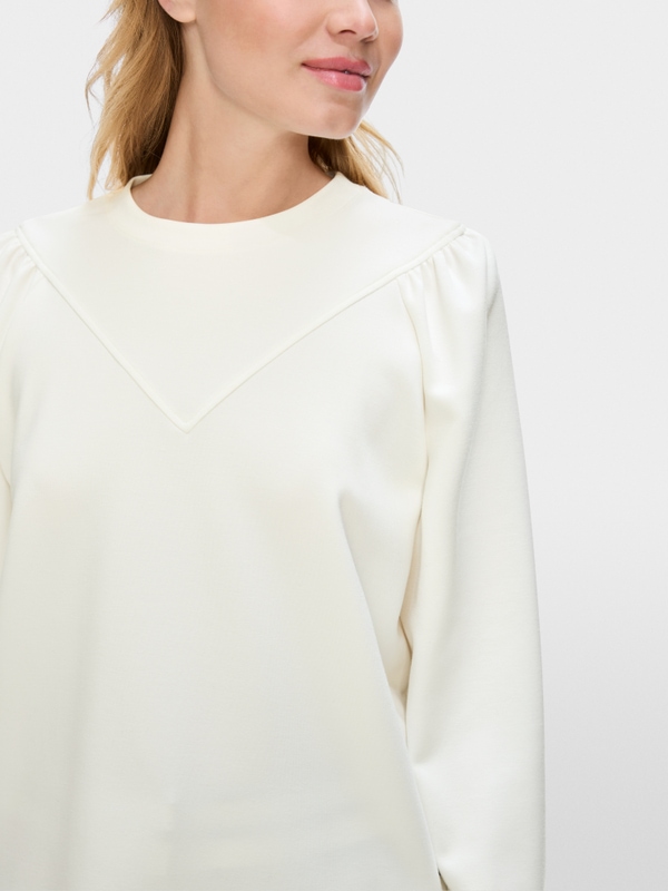 Sweat-shirt féminin avec empiècement aux épaules