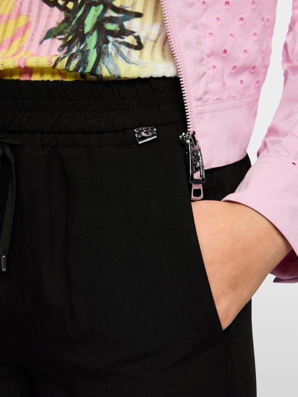 Pantalon large à enfiler en uni - Modèle RHODOS