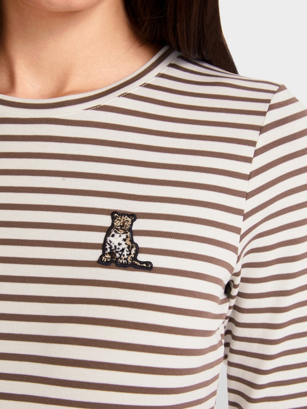 Longsleeve met gestreept patroon