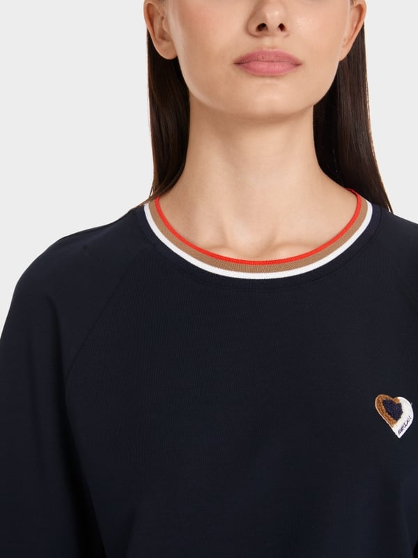 Cropped T-Shirt mit Kurzarm
