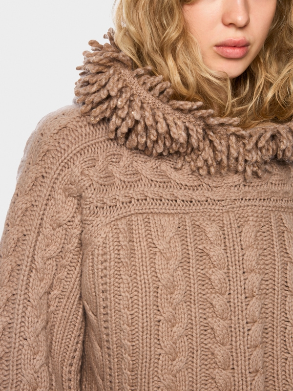 Zopfstrickpullover Knitted in Germany