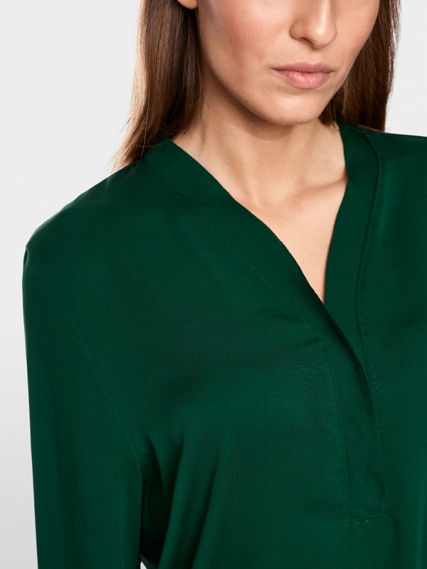 V-Neck-Bluse "Rethink Together"