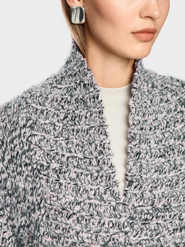 Knitted in Germany wool blend coat