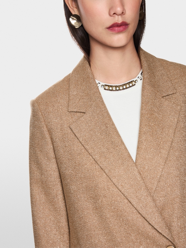 Blazer luxueux à effet pailleté