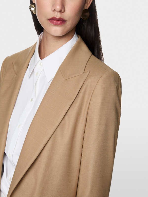 Blazer met opstaande revers